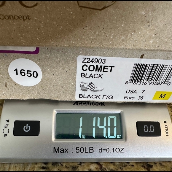 BOC‎ Born Concepts Ankle Booties Comet Womens 7M Leather Black Buckle Block Heel - Picture 16 of 16